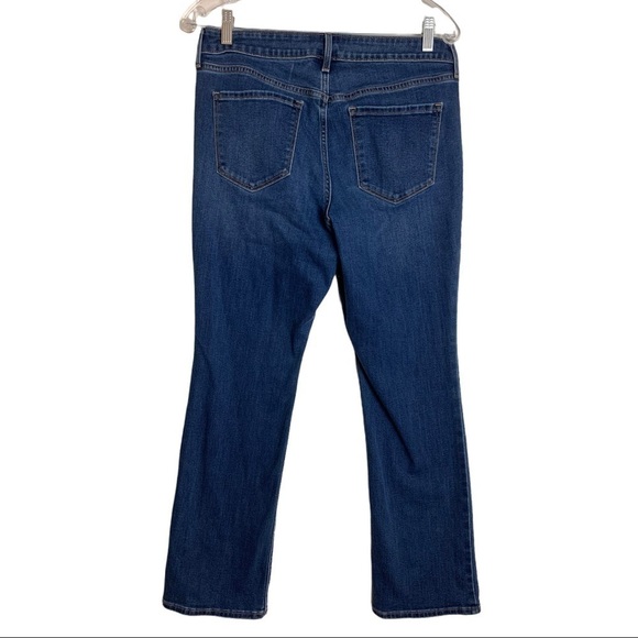 Old Navy Kicker Boot Cut Mid Rise Jeans Size 12  Shorts - Picture 2 of 5